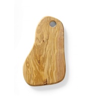 HENDI Schneidebrett, aus Olivenholz, mit Loch,