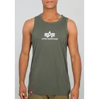 Alpha Industries Basic ärmelloses T-Shirt Dark Olive S
