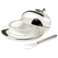 Edzard Butterglocke Ente (Ø 14 cm) edel versilbert, mit