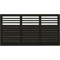 Plus Vorgartenzaun 180 x 95 cm Schwarz/Holz