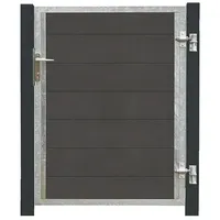 Plus Einzeltor Gartentor 99 x 127 cm Schiefergrau/WPC