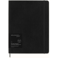 Moleskine Smart Notebook, Extra Large, Plain, Black, Soft Cover