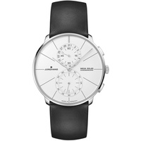 JUNGHANS Meister fein Chronoscope MEGA Solar Funkuhr Schwarz