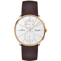 JUNGHANS Meister fein Chronoscope Mega Solar Funkuhr Braun