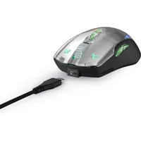 URage Reaper 515 Illuminated, Gaming Mouse schwarz/transparent, USB (217843)
