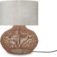 Good & Mojo Kalahari Tischlampe 32cm Leinen hell