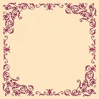 Mank Tischdecke Airlaid Pomp Creme-Bordeaux, 80 x 80 cm,