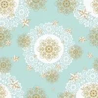 Mank Tischdecke Airlaid |Sternenschein Mintgrün-Gold, 80 x 80 cm,