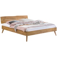 Hasena Massivholzbett Palazza 140 x 200 cm Holz Braun