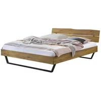 Hasena Massivholzbett Levane 140 x 200 cm Holz Braun