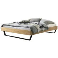 Hasena Massivholzbett Ostino 200 x cm Holz Eiche Bianco
