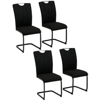 Home Affaire Freischwinger »Napoli«, (Set), 4 St., Luxus-Microfaser Vintage,...