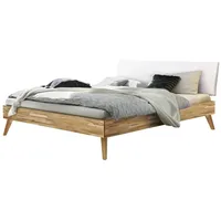 Hasena Massivholzbett Pesaro 200 x cm Holz Braun Kernbuche