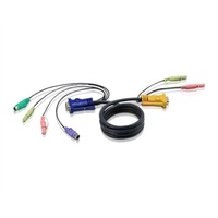 ATEN PS/2-KVM-Kabel mit 3-in-1-SPHD und Audio, KVM-Switch Kabel,