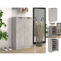 VidaXL Schuhschrank Betongrau 59x35x100 cm Holzwerkstoff