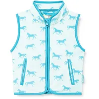 Playshoes Fleece Weste Unisex Kinder Outdoor-Oberteil, Pferde, 104