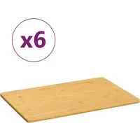 VidaXL Frühstücksbrettchen 6-tlg. Bambus 35 x 23 x 0,8