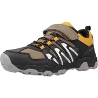 GEOX J MAGNETAR Boy B ABX Sneaker, Brown/DK Yellow,