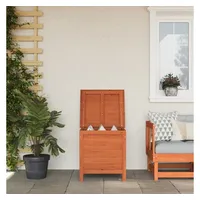 VidaXL Gartentruhe Braun 50x49x56,5 cm Massivholz Tanne