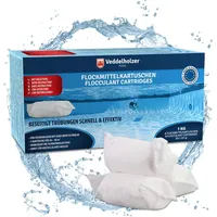 Veddelholzer 1 kg Flockmittel Pool Kartuschen 8 x 125g