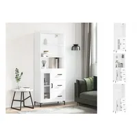 VidaXL Highboard Weiß 69,5x34x180 cm Holzwerkstoff