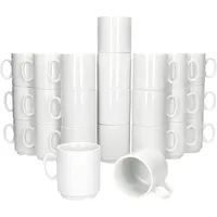 Mambocat Kaffeetasse 0,25 l Weiß 24 St.