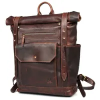 Corno d ́Oro Handmade Rolltop Rucksack Herren Groß aus