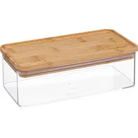 5five simply smart - Vorratsdose rechteckig bambusdeckel "eske" 1l