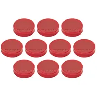 Magnetoplan Ergo-Magnete, medium, rot, Pack a 10 Stück