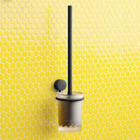 Hewi System 815 Toilettenbürstengarnitur 815.20.10065DC 102x437x123mm, schwarz tiefmatt