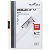 Durable DURACLIP Plus Klemmmappe DIN A4 weiß