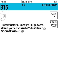 Industrial Quality Supplies Flügelmutter DIN 315 kl. Form A