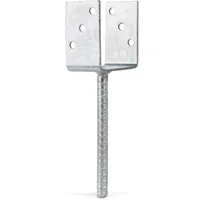 GAH Alberts U-Pfostenträger ETA-10/0210 101x100x200x60mm TZN m.Betonanker a.Riffelstahl