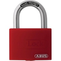 ABUS Zylindervorhangschloss T65AL/40 rot Lock-Tag Schlossk.-B.43mm Alu.versch.-schl.