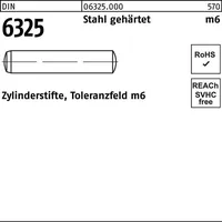 Reyher Zylinderstift DIN 6325 6 m6x 20 Stahl gehärtet