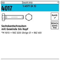 Hörger & Geßler ISO 4017 1.4571 M 12 x