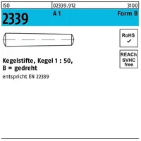 Hörger & Geßler ISO 2339 Kegelstifte 1.4305 B 5