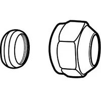 HEIMEIER Anschlusskupplung 53372418 mit Konus, M 22x1,5, Ø 18
