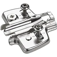 Hettich Möbel-Kreuzmontageplatte 9075083 vernickelt
