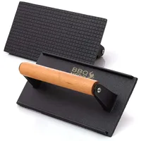 Bbq-nerd Fleischbeschwerer 21 x 11 cm Gusseisen schwarz