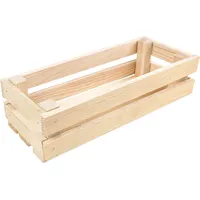 Creative Deco Holzkiste Natur Weinkiste Holz | 34 x