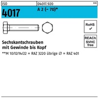 Industrial Quality Supplies ISO 4017 Sechskantschraube VG M3x10 Edelstahl