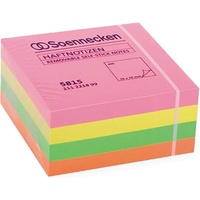 SOENNECKEN Haftnotizwürfel 5815 75x75mm 400Blatt neonfarben