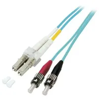 EFB EFB-Elektronik Duplex Jumper LC-ST 50/125μ, OM3, LSZH, aqua,