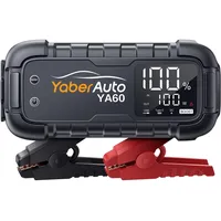 Yaberauto Starthilfe Powerbank, 6000A Spitzenstrom, 45W Schnellladung, 12V