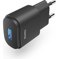 Hama USB-Ladegerät, USB-A-Netzteil, Universaladapter, LED-Anzeige, 6 W, Schwarz