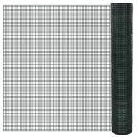 VidaXL Drahtzaun für Hühner Verzinkt mit PVC-Beschichtung 10x1 m