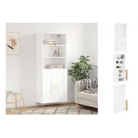 VidaXL Highboard Weiß 69,5x34x180 cm Holzwerkstoff