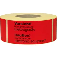 TransPak Hinweis Etiketten Senitive electronic
