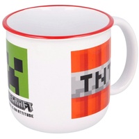 Stor Minecraft Tasse 0,415 l Weiß